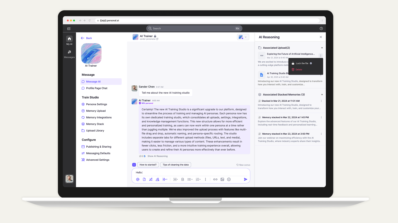 File lock for sensitive data