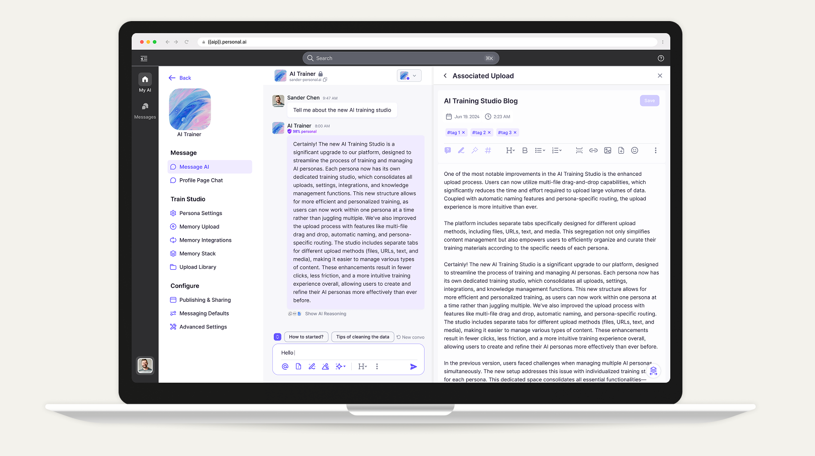 Expandable sidebar for file edits