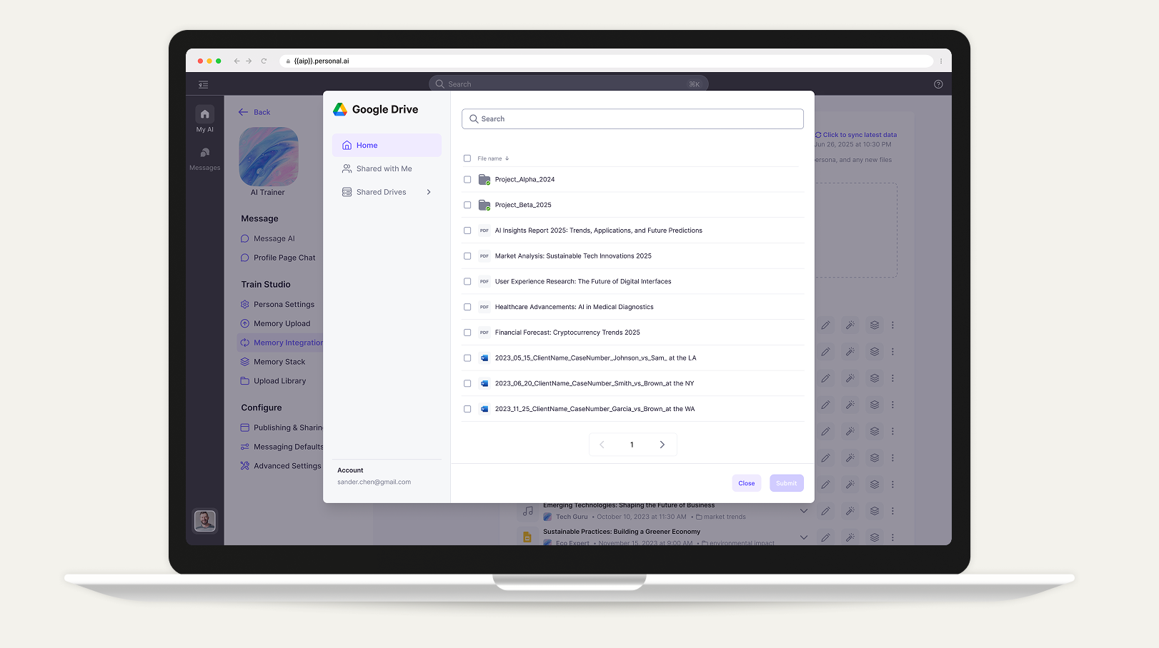 Native file picker — provider A