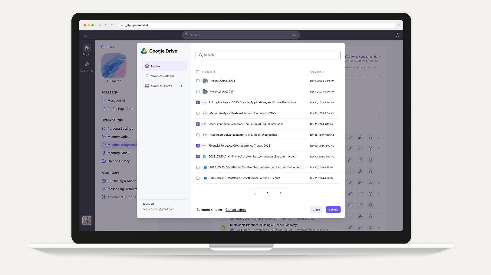 Native file picker — provider B