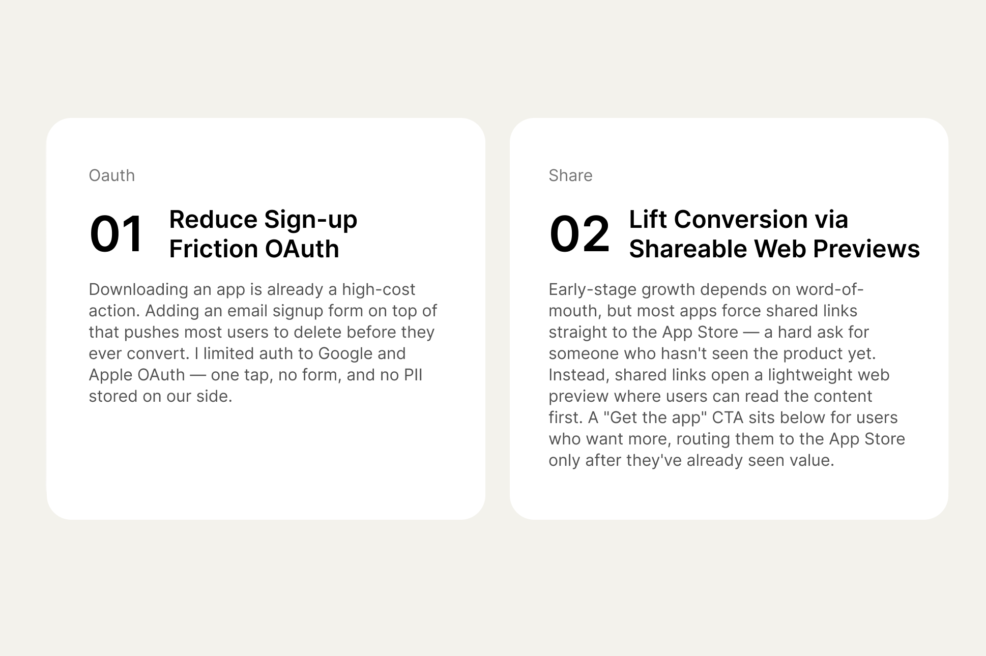 Onboarding via OAuth and share-driven discovery